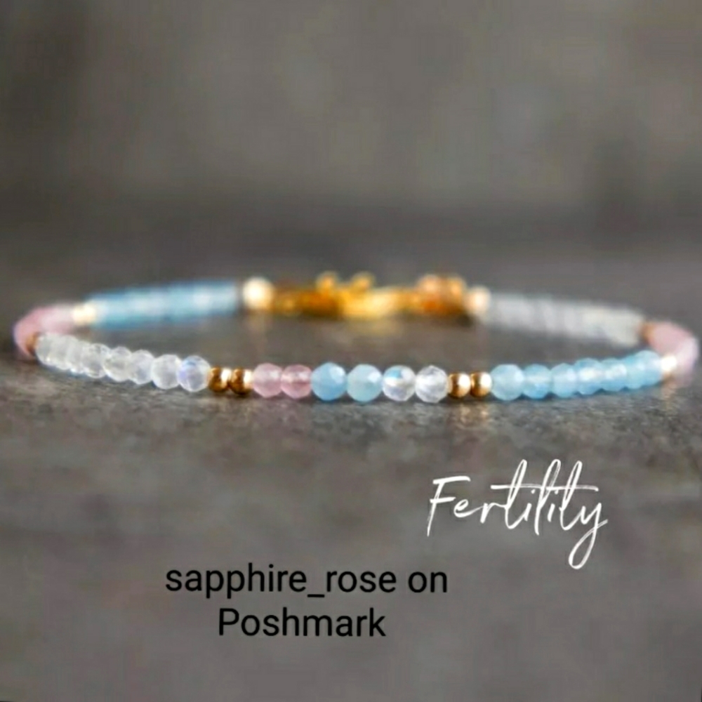 Crystal Fertility Bracelet Womens Healing Jewelry Sacred Crystals